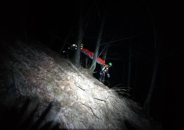 Esercitazione notturna del Soccorso Alpino