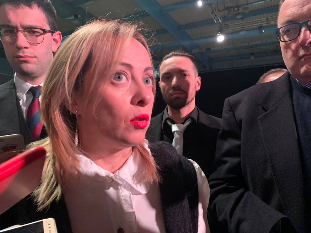 cena fratelli d'italia malpensafiere giorgia meloni