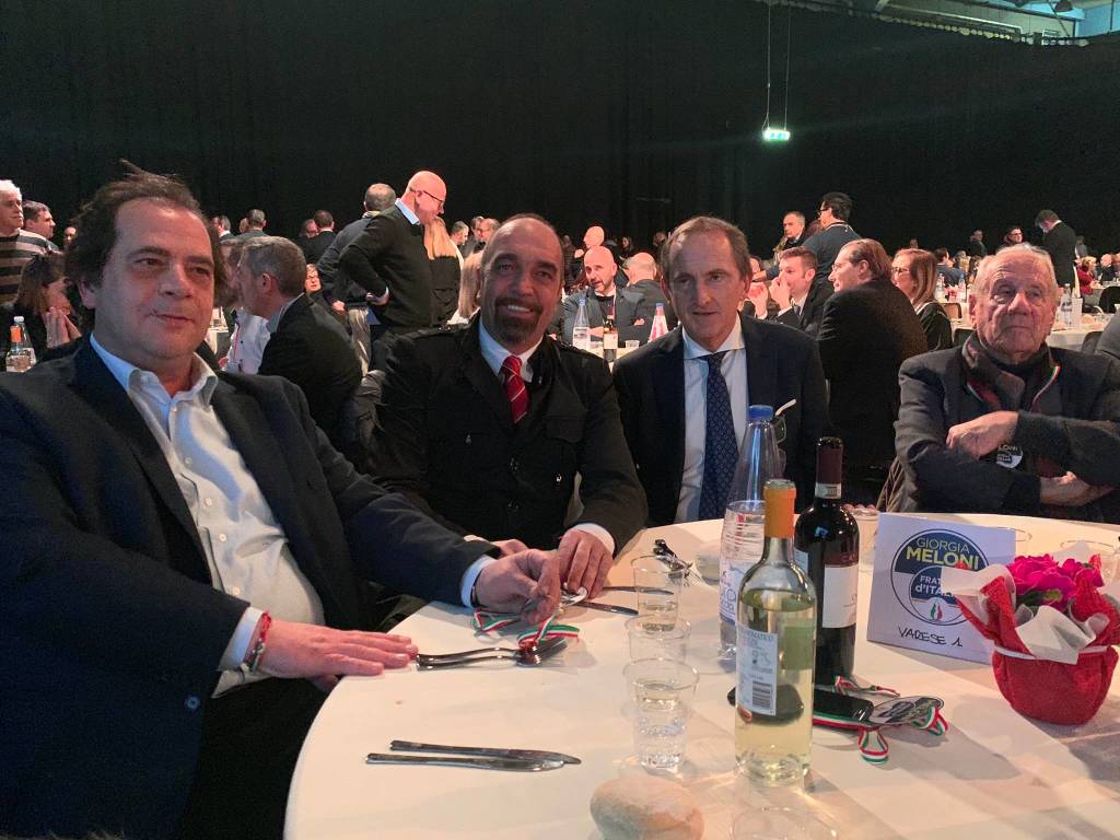 cena fratelli d'italia malpensafiere giorgia meloni