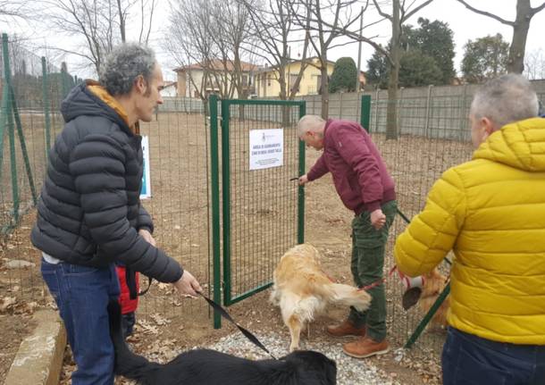 Inaugurata nuova area cani di Samarate