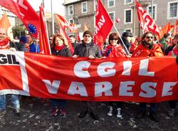 Manifestazione di Cgil, Cisl e Uil a Roma