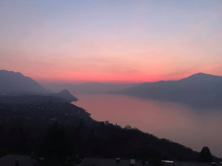 Tramonto a Brezzo di Bedero - foto di Giusy Sanga