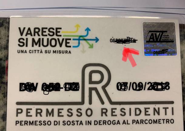 Varese si muove, la vetrofania per i residenti