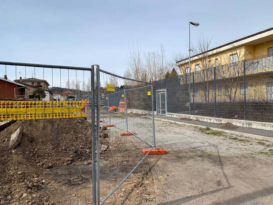 Induno Olona - Il cantiere della nuova caserma dei Carabinieri