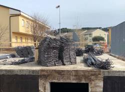 Induno Olona - Il cantiere della nuova caserma dei Carabinieri