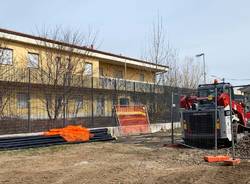 Induno Olona - Il cantiere della nuova caserma dei Carabinieri