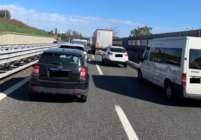 Lavori in A8 al ponte di Cavaria