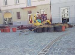 piazza vittorio emanuele busto arsizio lavori aiuole