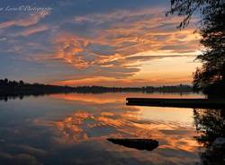 Tramonto al lago di Monate