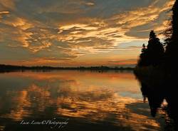 Tramonto al lago di Monate