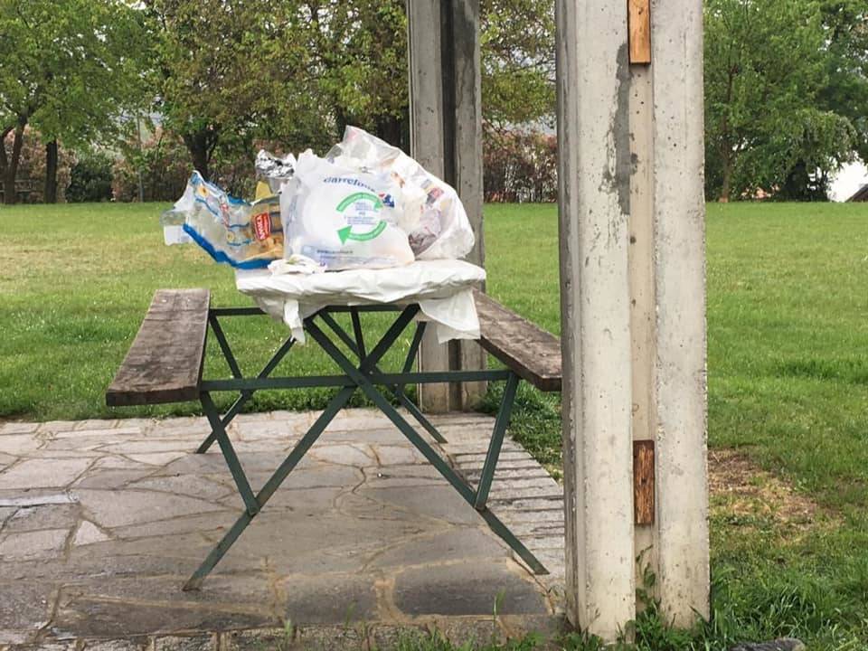 Inciviltà al Parco Cinque Piante