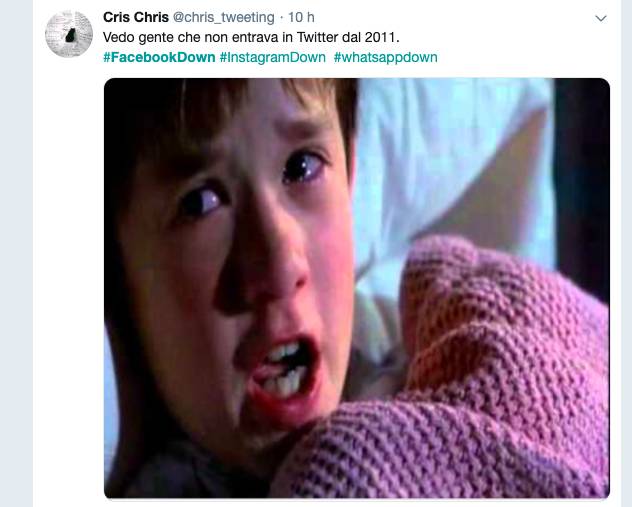 #facebookdown, i commenti su twitter