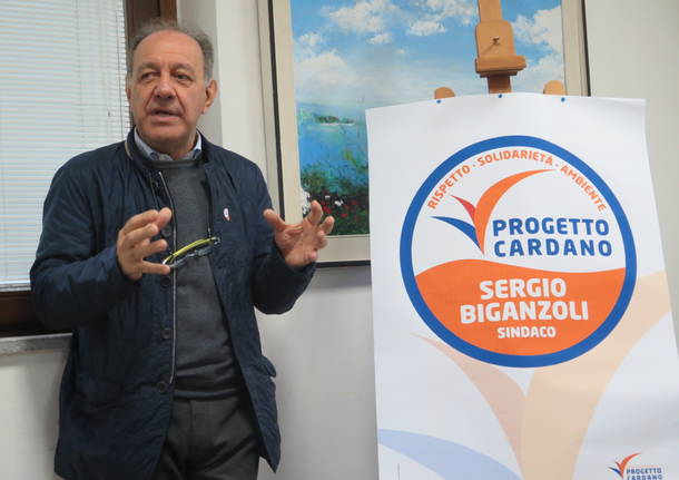 Presentazione candidato sindaco di Cardano al campo Sergio Biganzoli