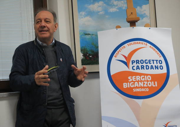 Presentazione candidato sindaco di Cardano al campo Sergio Biganzoli