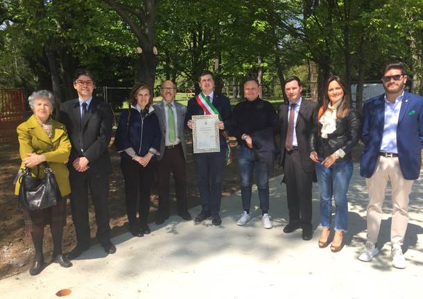 Prima pietra del chiosco del Parco Bassetti