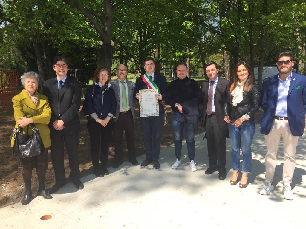 Prima pietra del chiosco del Parco Bassetti