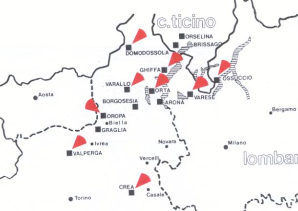 sacri monte piemonte e lombardia mappa