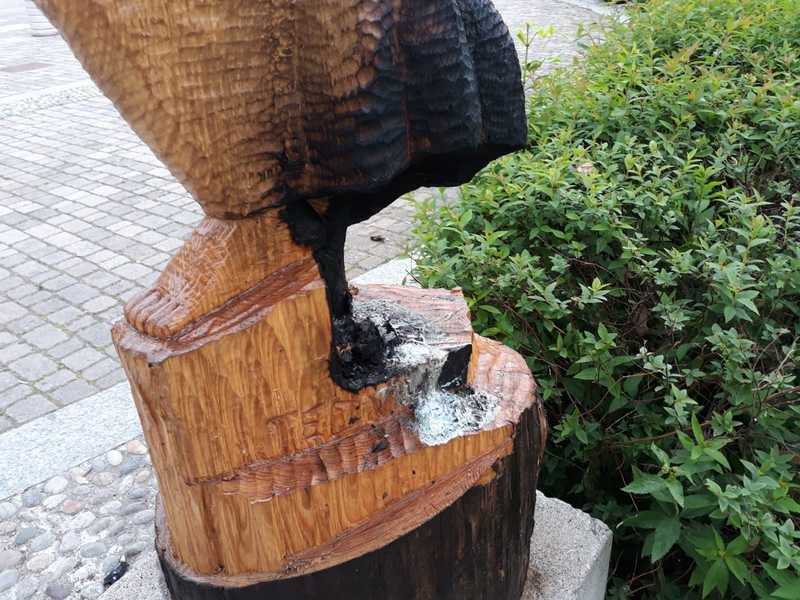 Statua anpi bruciata vighignolo cornaredo settimo milanese  2 