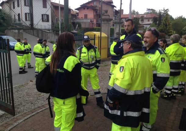 Cantello - Esercitazione di Protezione civile - Giorno 1°