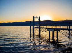 Tramonto lungo lago di Ispra