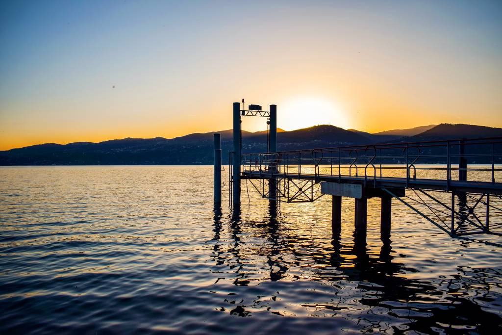 Tramonto lungo lago di Ispra