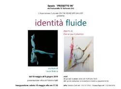 mostra IDENTITA\' FLUIDE sculture di Laura Branca- dipinti di Elena Lisa Colombo