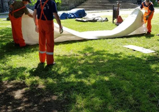 Il campo degli alpini
