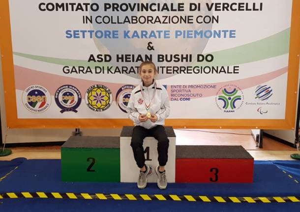 Karate: la Saronnese Alessandra Bossi prima a Borgosesia