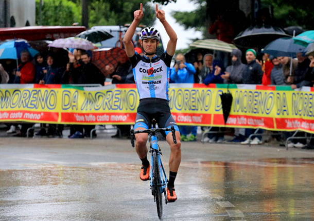 Un grande vittoria per Alessandro Covi nella sua Taino
