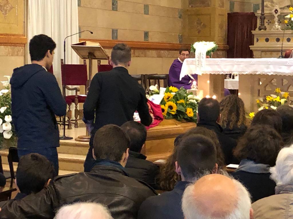 Il funerale di Lorenzo Giudici