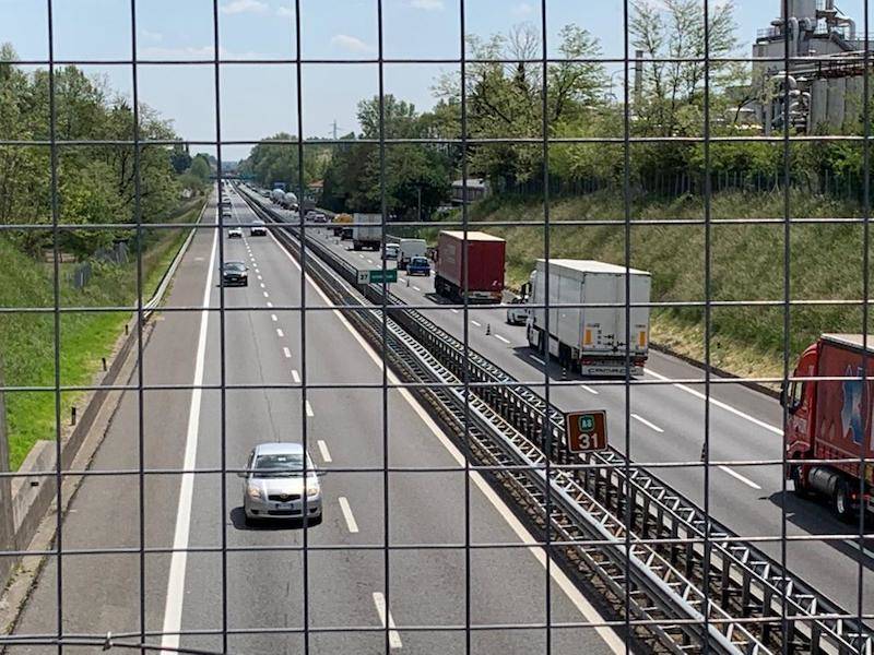 Incidente stradale autostrada A8 Gazzada