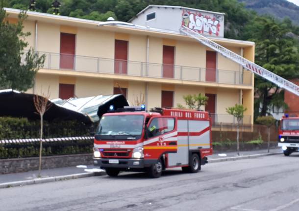 Raffiche a 70 all'ora, i danni del vento nel Varesotto (domenica 5 maggio)