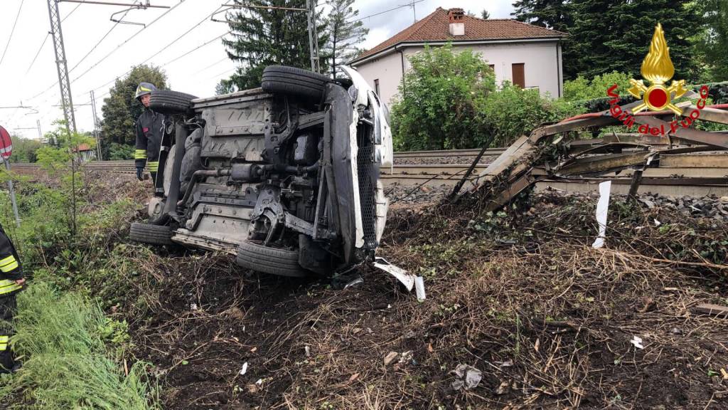 ribaltamento incidente gallarate