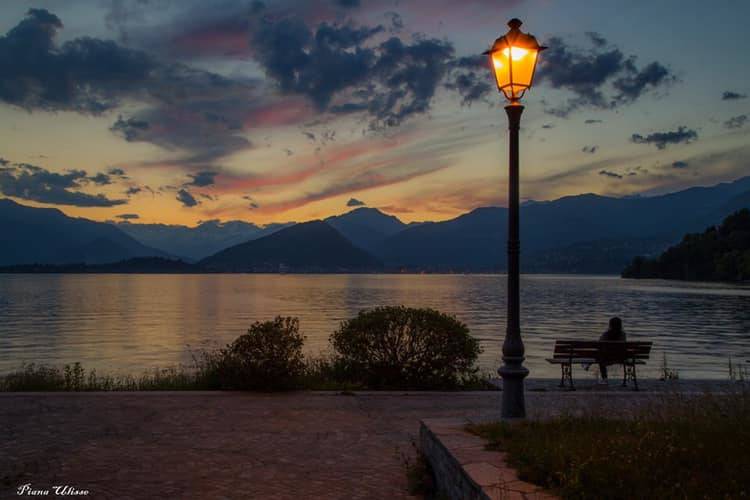 Tramonto a Laveno Mombello - foto di Ulisse Piana
