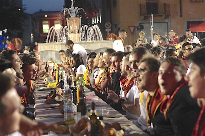 La cena propiziatoria del Palio di Legnano