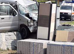 Incidente auto moto sulla statale