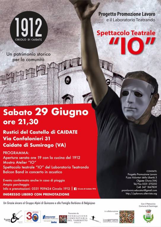 Spettacolo Teatrale \"IO\" + BalconBand in acustico