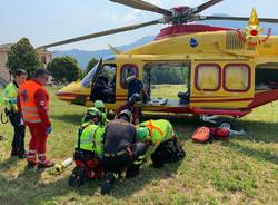Incidente auto moto sulla statale