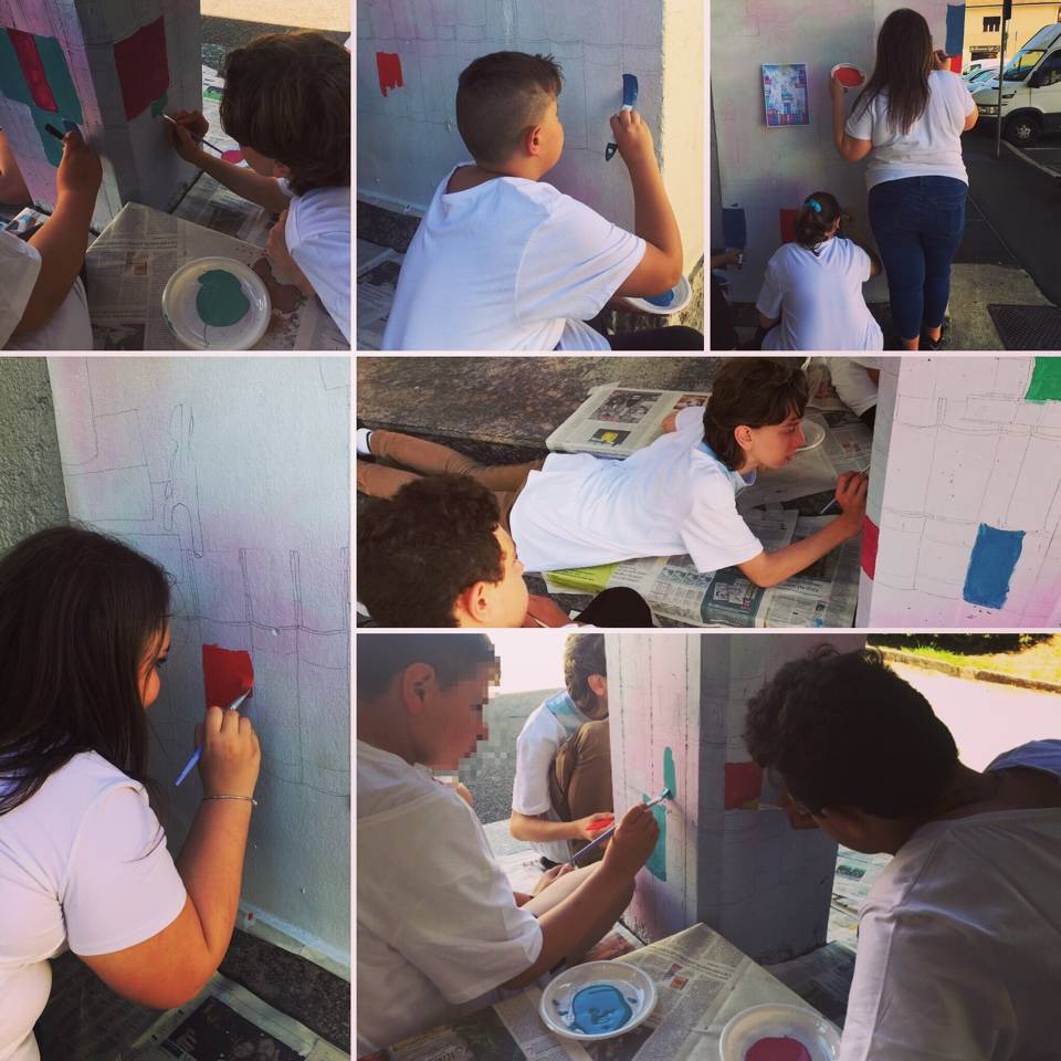 murales biblioteca parabiago