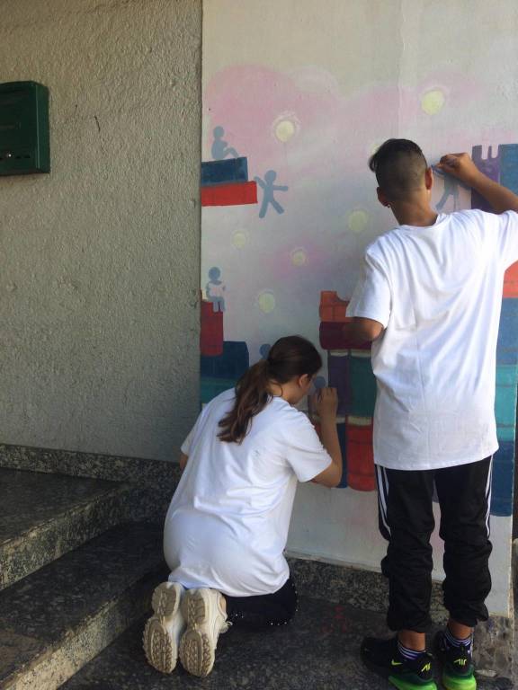 murales biblioteca parabiago