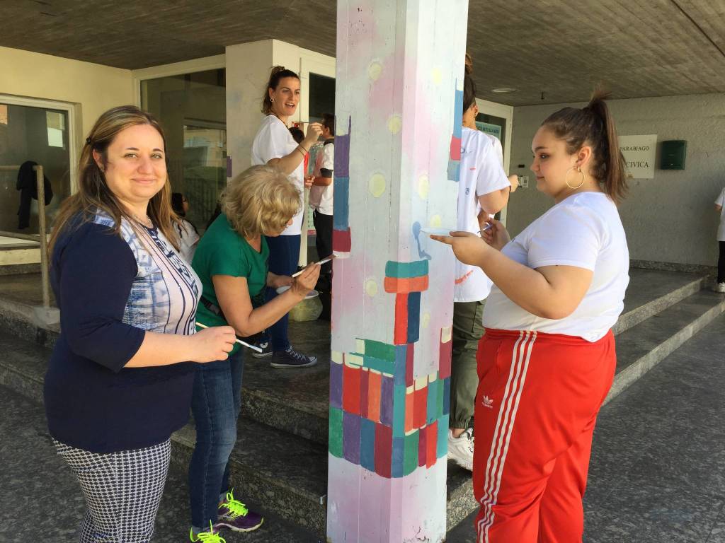 murales biblioteca parabiago