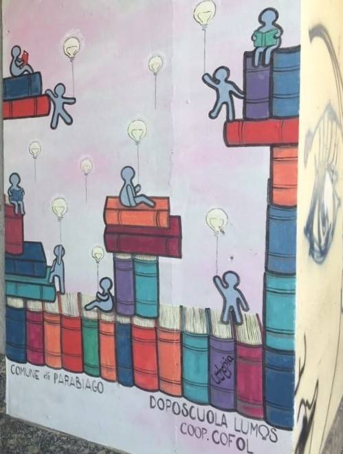 murales biblioteca parabiago