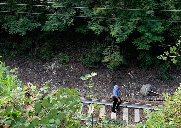 L\'incidente sulla ferrovia a Castelveccana