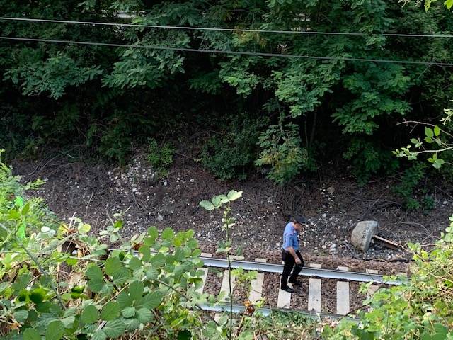 L\'incidente sulla ferrovia a Castelveccana