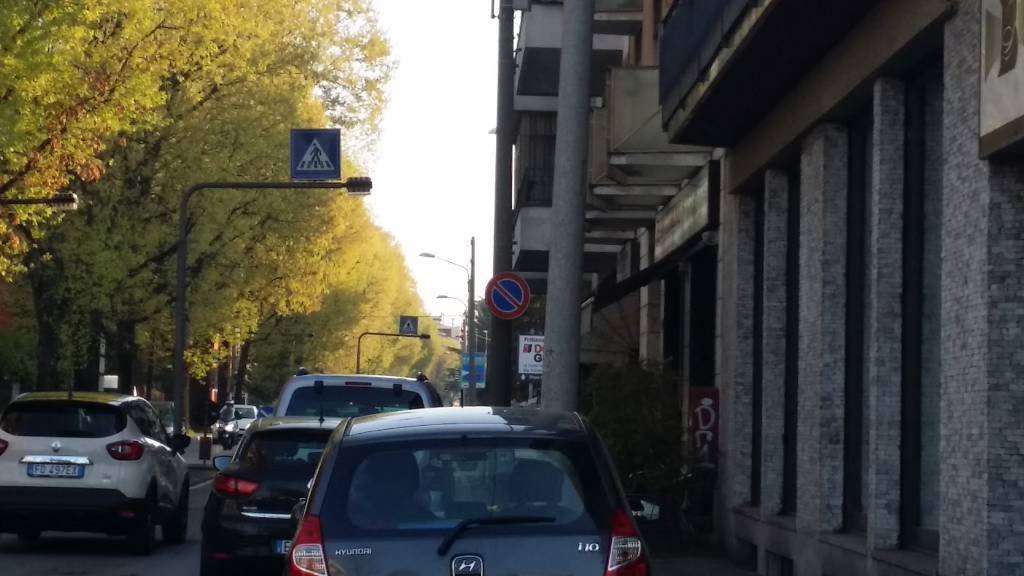 Viabilità per i ciclisti in via Torino a Gallarate