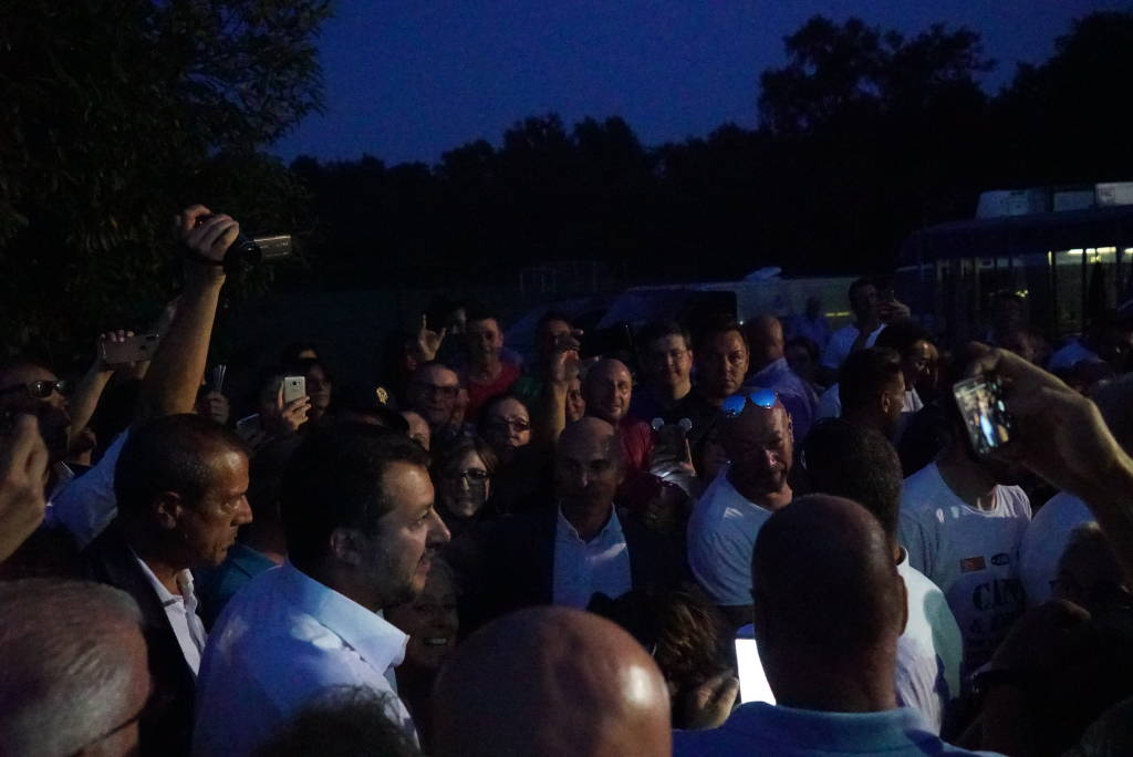 Salvini alla Festa della Lega di Golasecca