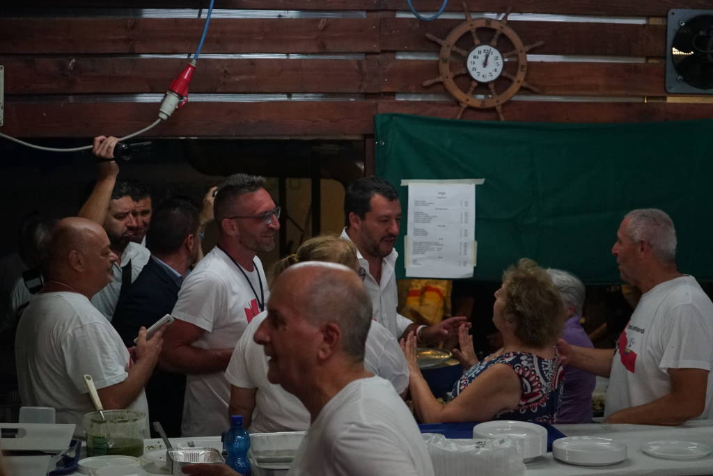 Salvini alla Festa della Lega di Golasecca