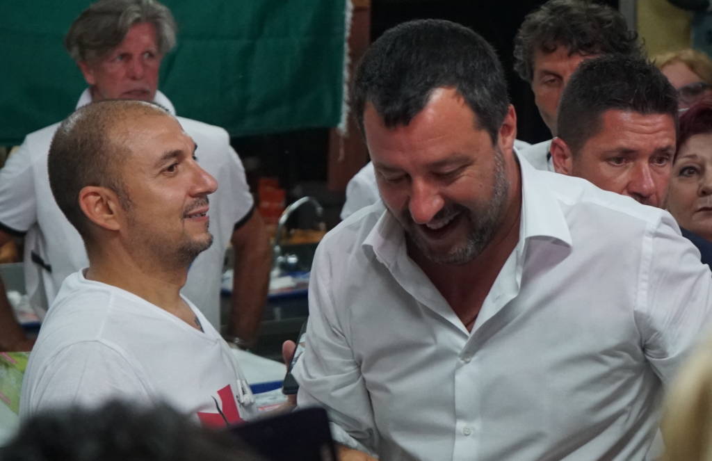 Salvini alla Festa della Lega di Golasecca