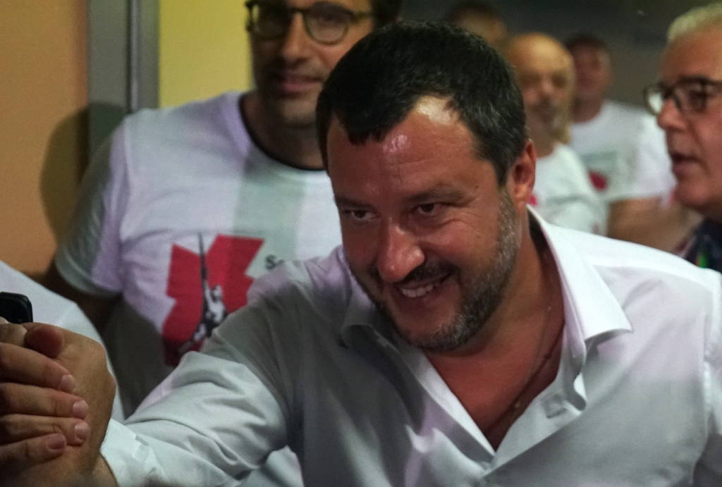 Salvini alla Festa della Lega di Golasecca
