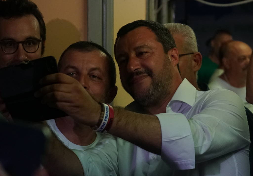 Salvini alla Festa della Lega di Golasecca